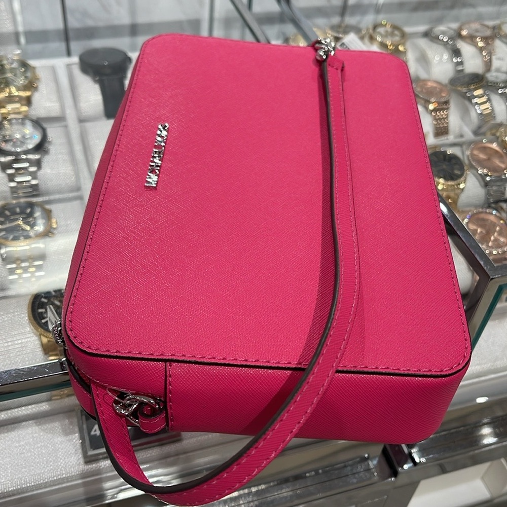 Michael Kors Jet Set Large Saffiano Leather EW Crossbody Bag 
Dragonfrui NWT - Picture 12 of 16